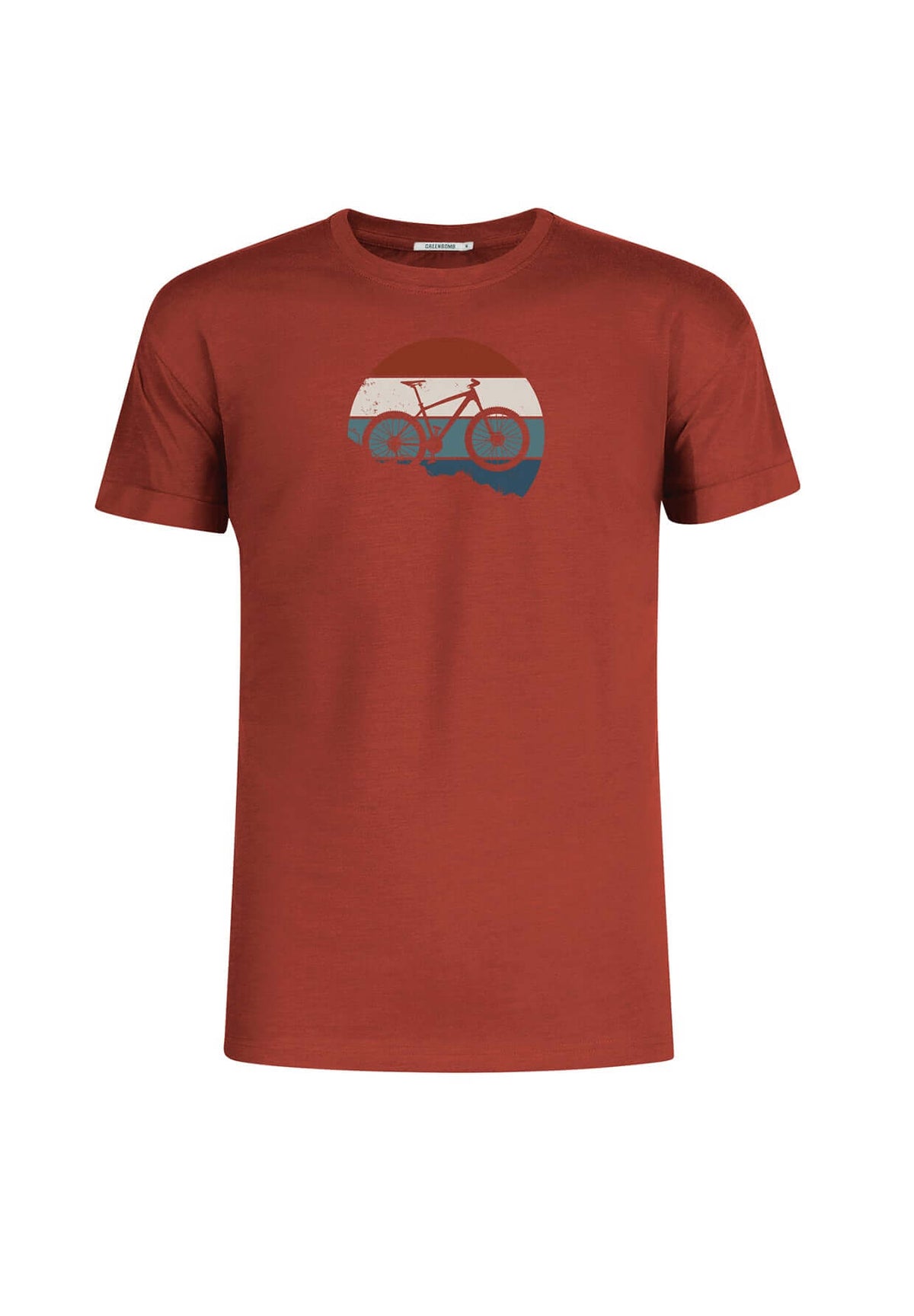 Dark Clay: Lässiges T-Shirt aus Bio-Baumwoll Mix für Herren [19702]