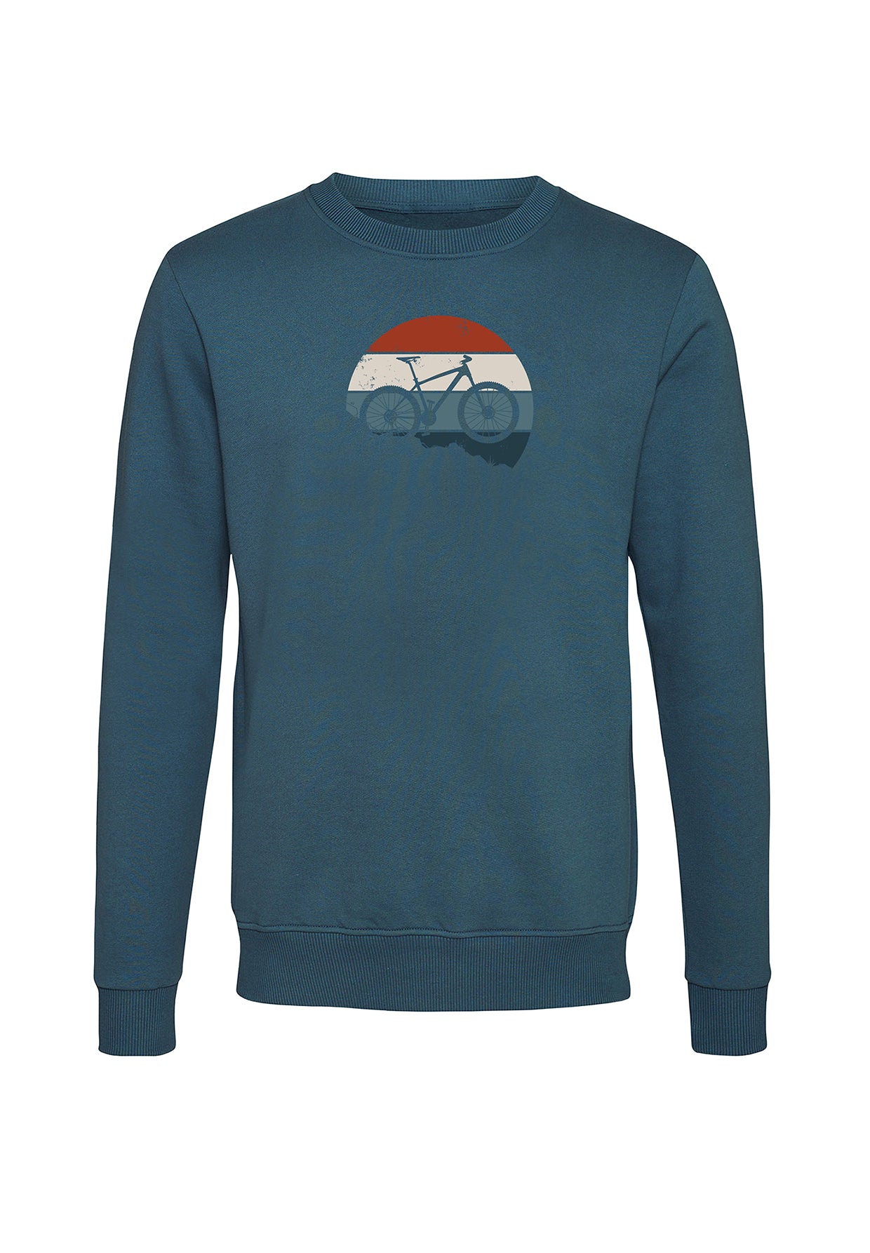 Blau:  Gemütliches Sweatshirt aus Bio-Baumwolle für Herren [19707]
