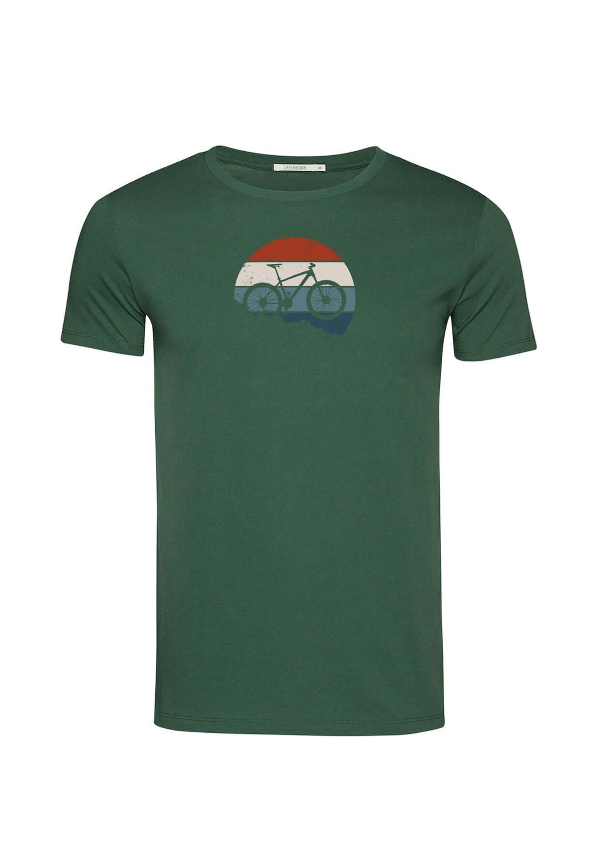 Bottle Green: Sportliches T-Shirt aus Bio-Baumwolle für Herren [19708]