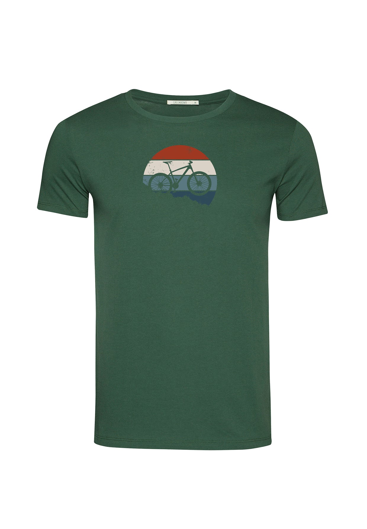 Bottle Green: Sportliches T-Shirt aus Bio-Baumwolle für Herren [19708]