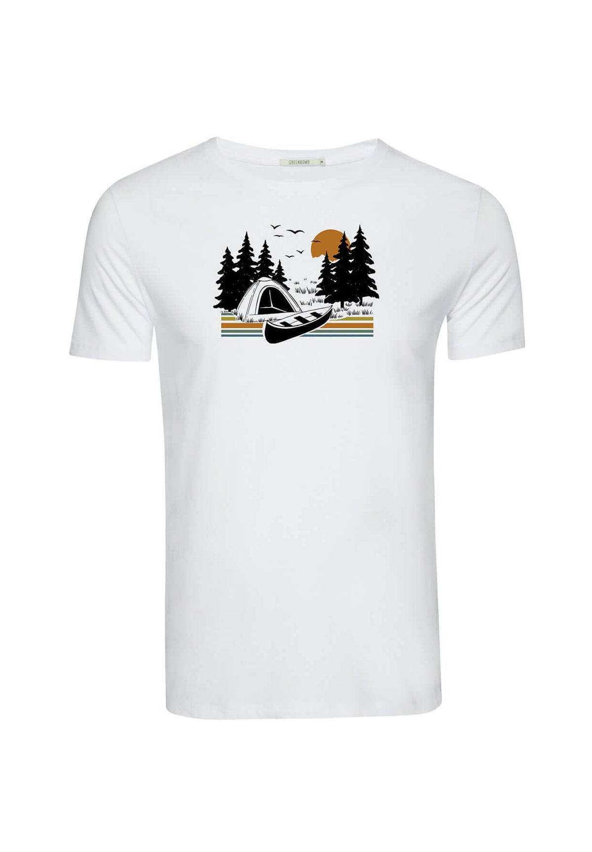 White: Sportliches T-Shirt aus Bio-Baumwolle für Herren [19738]