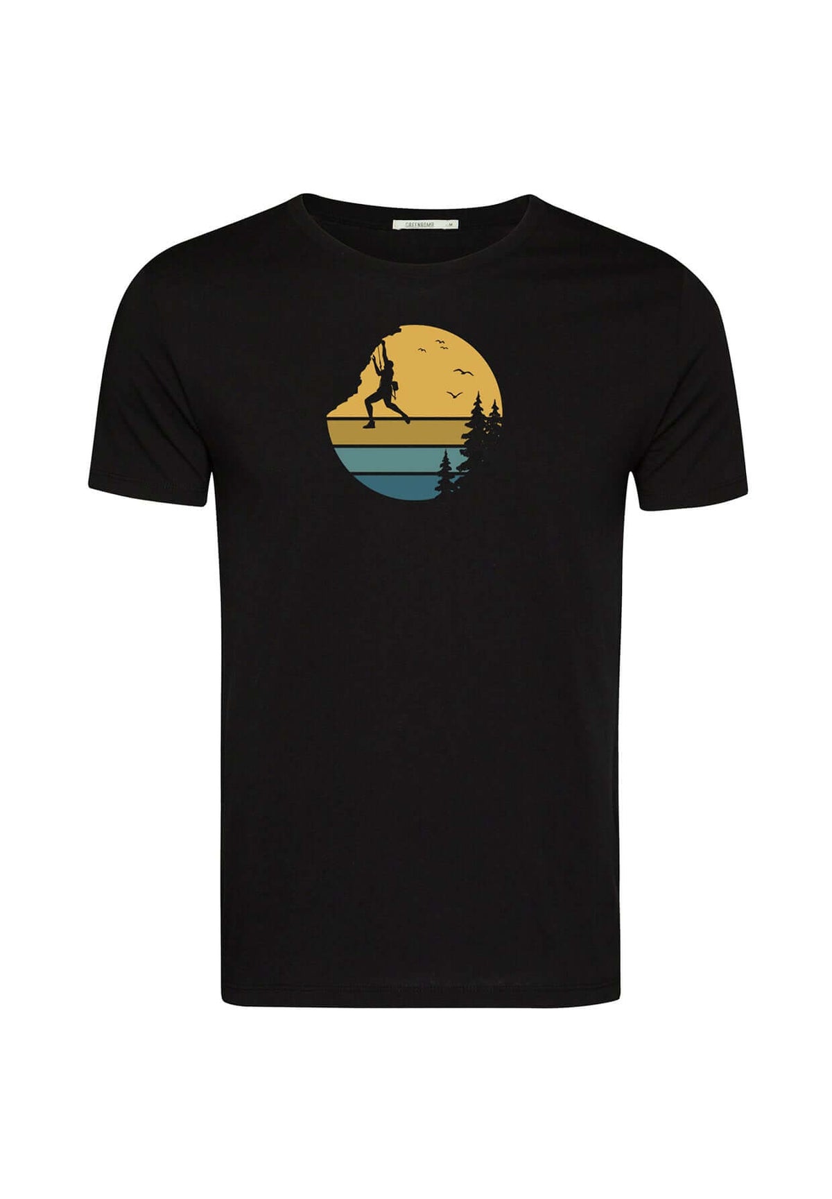 Black: Sportliches T-Shirt aus Bio-Baumwolle für Herren [19751]