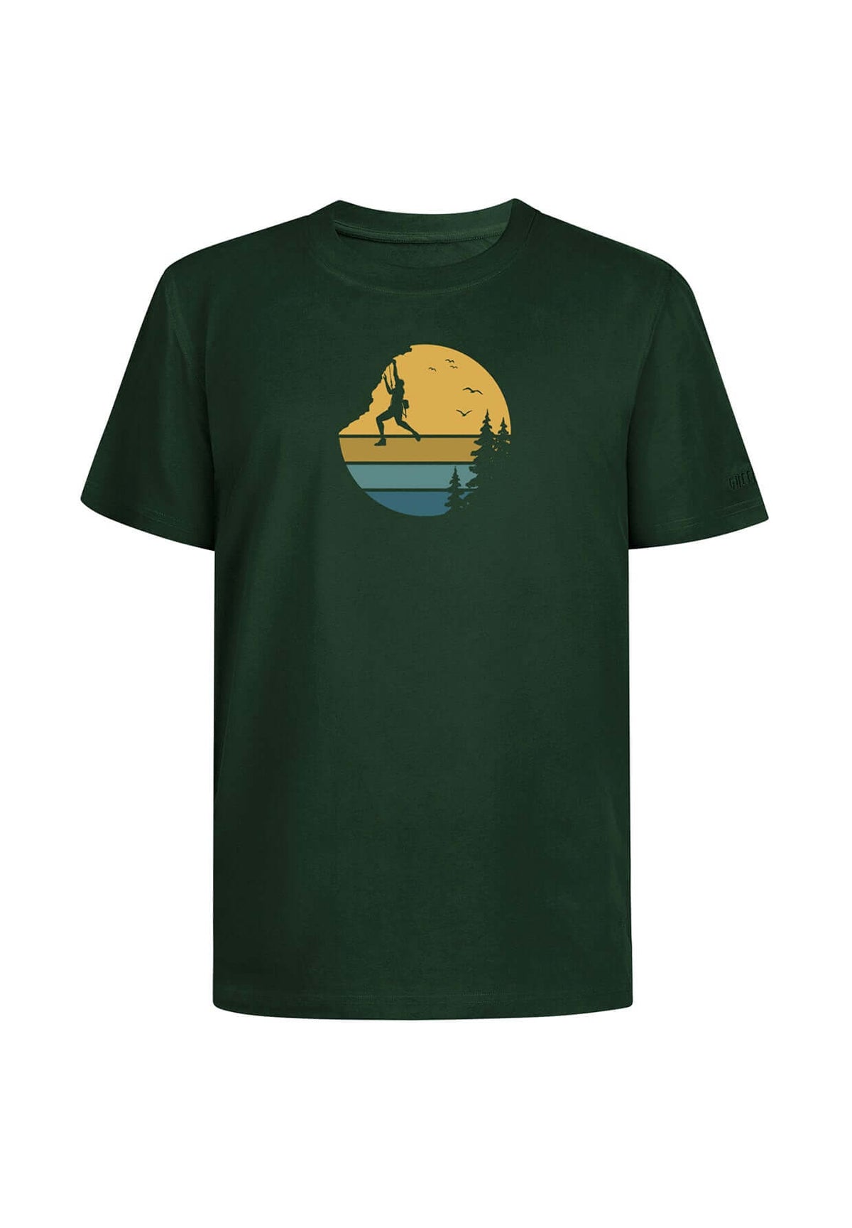 Dark Forest: Lässiges Oversize-T-Shirt aus Bio-Baumwolle für Herren [19756]