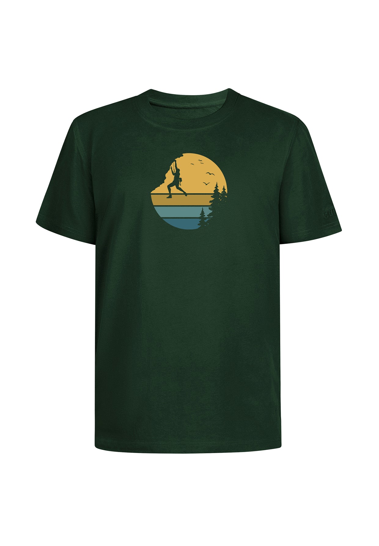 Dark Forest: Lässiges Oversize-T-Shirt aus Bio-Baumwolle für Herren [19756]