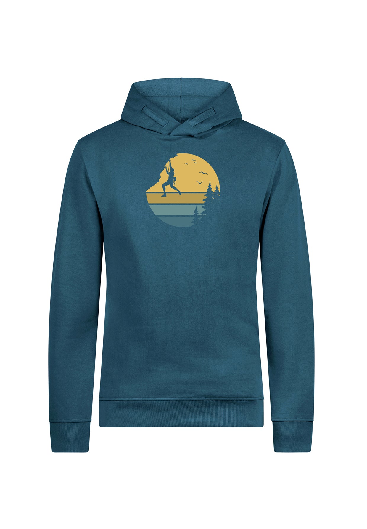 Blau:  Kuschliger Hoodie aus Bio-Baumwolle für Herren [19757]