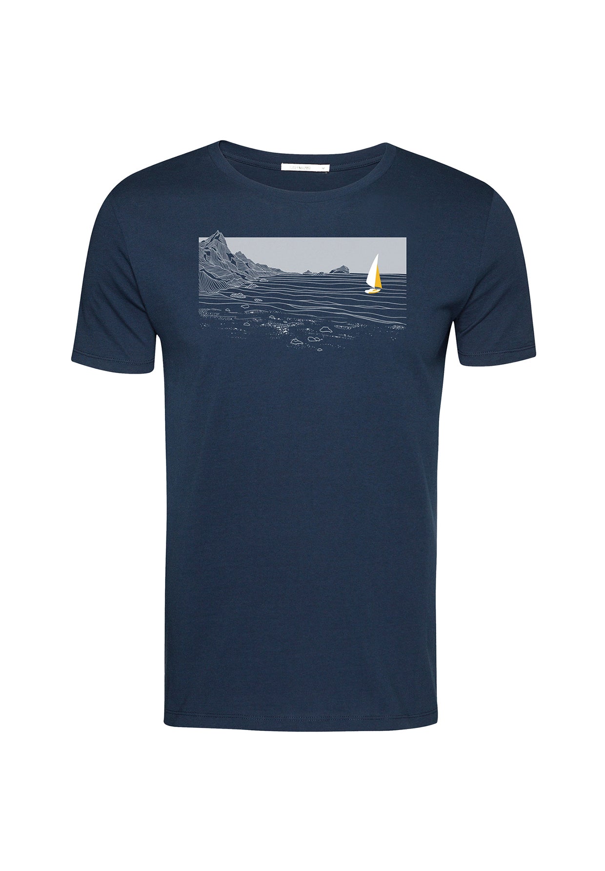 Blau:  Sportliches T-Shirt aus Bio-Baumwolle für Herren [19762]