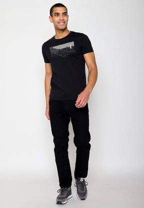 Schwarz:  Sportliches T-Shirt aus Bio-Baumwolle für Herren [19780]