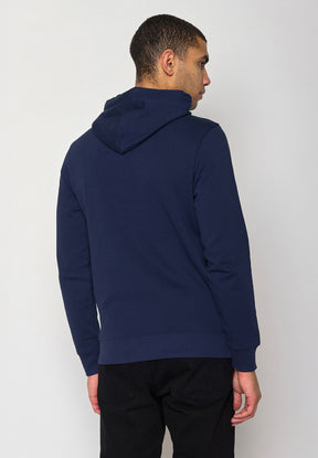 Blau:  Kuschliger Hoodie aus Bio-Baumwolle für Herren [19784]