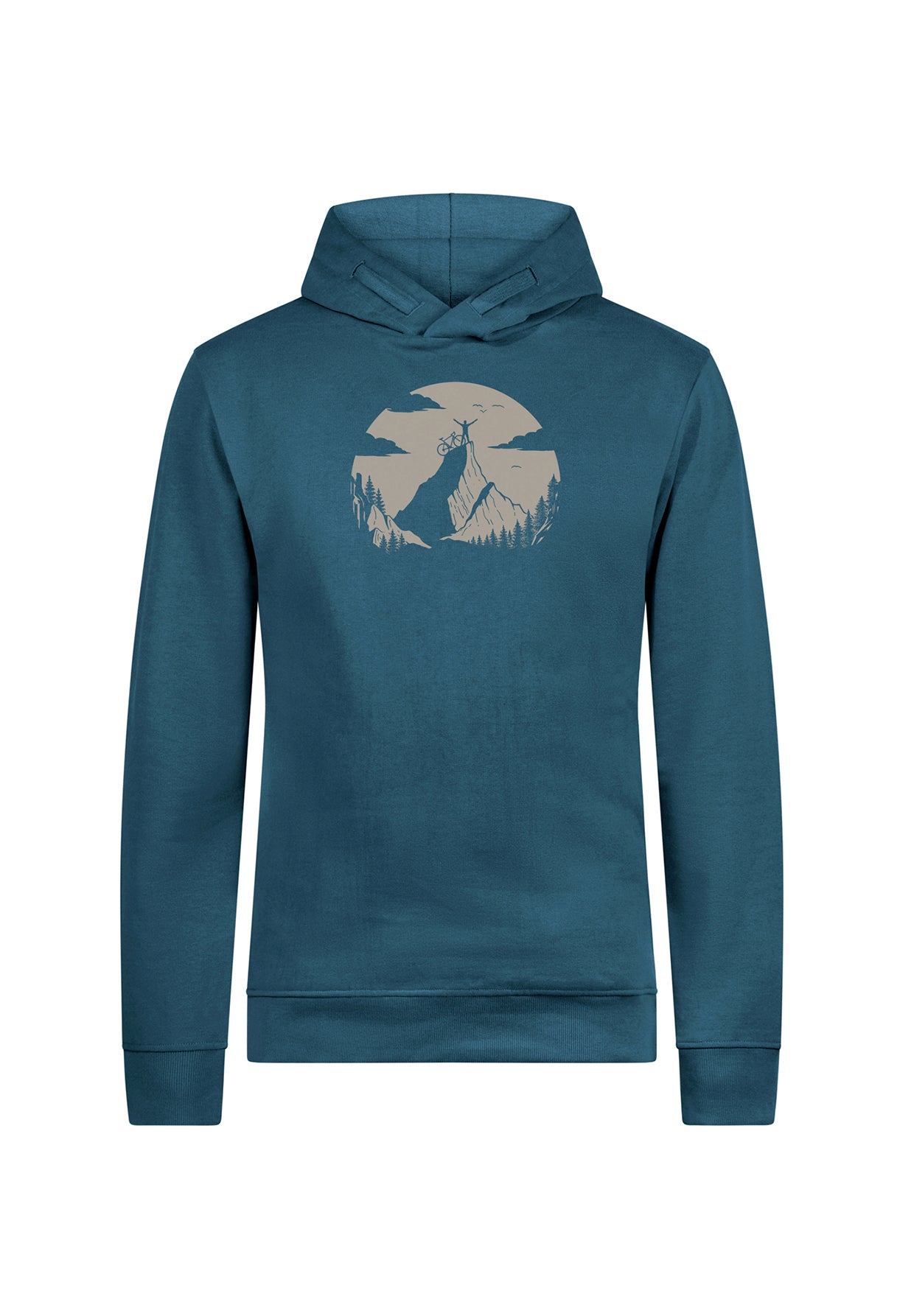 Blau:  Kuschliger Hoodie aus Bio-Baumwolle für Herren [19787]