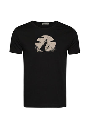 Black: Sportliches T-Shirt aus Bio-Baumwolle für Herren [19799]