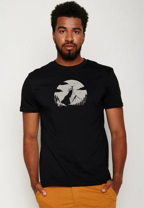 Black: Sportliches T-Shirt aus Bio-Baumwolle für Herren [19800]