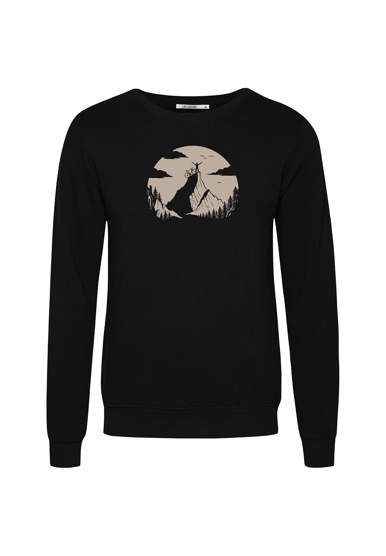 Black: Gemütliches Sweatshirt aus Bio-Baumwolle für Herren [19804]