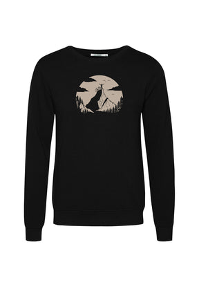 Black: Gemütliches Sweatshirt aus Bio-Baumwolle für Herren [19804]