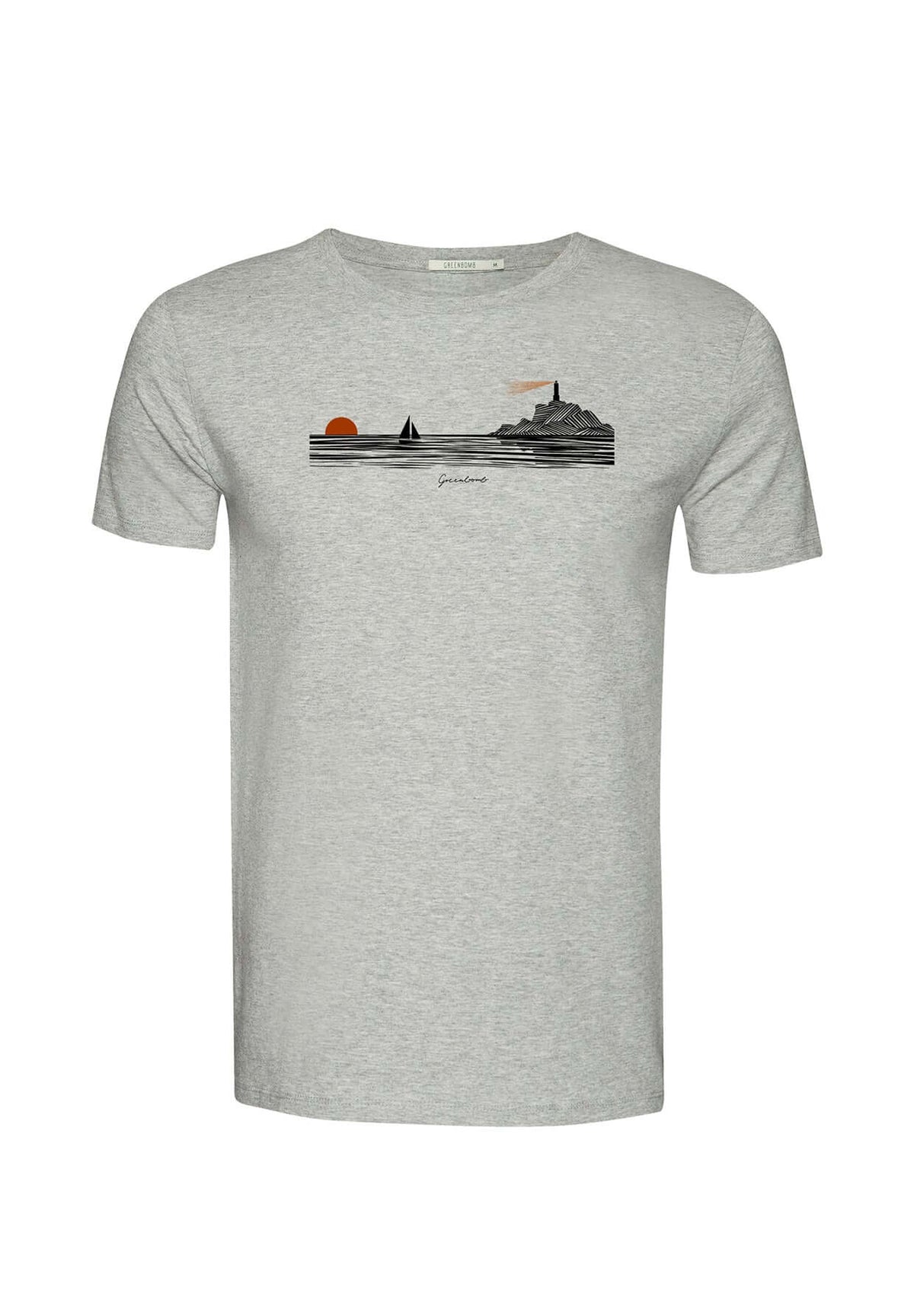 Heather Grey: Sportliches T-Shirt aus Bio-Baumwolle für Herren [19807]