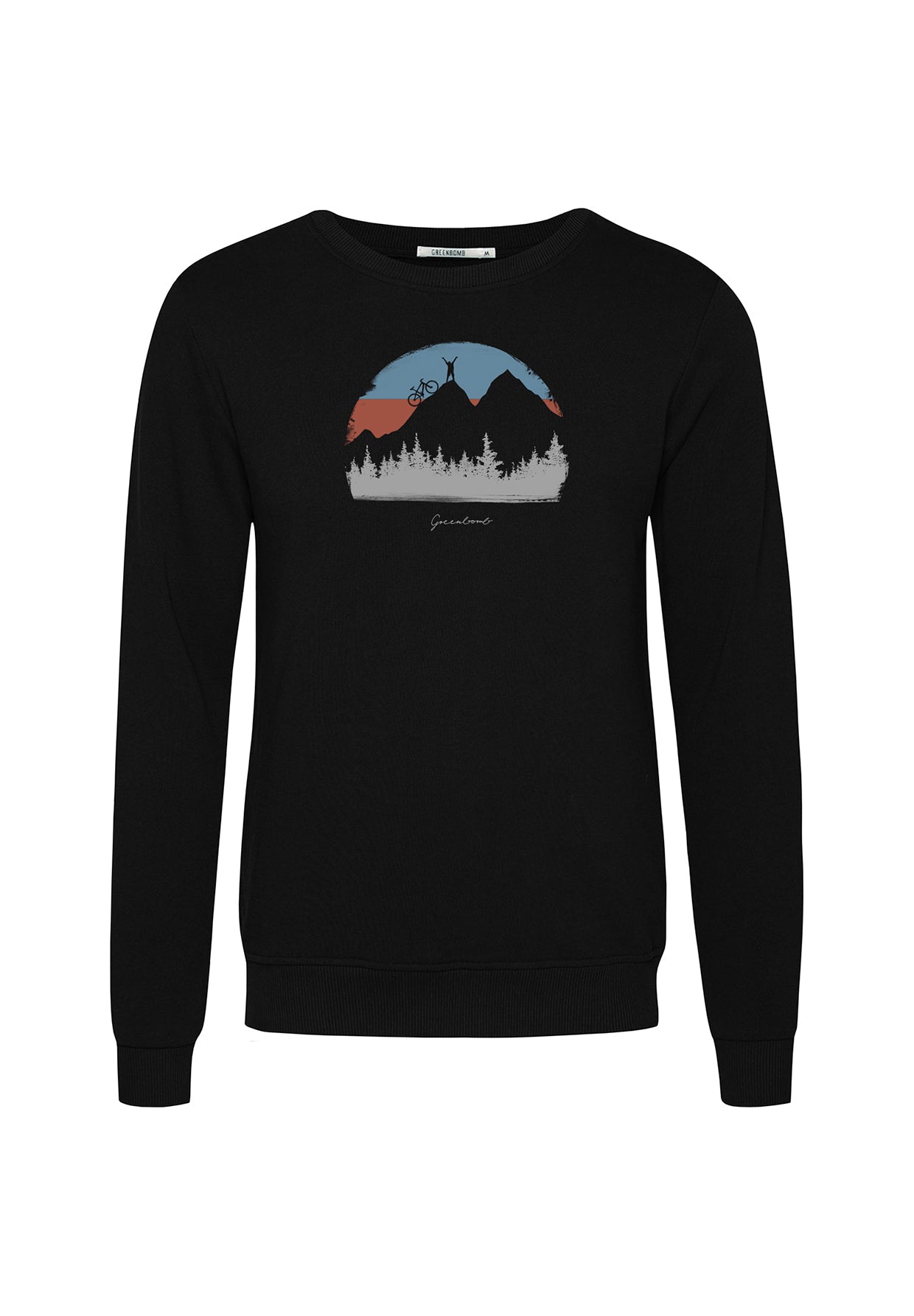 Schwarz:  Gemütliches Sweatshirt aus Bio-Baumwolle für Herren [19831]