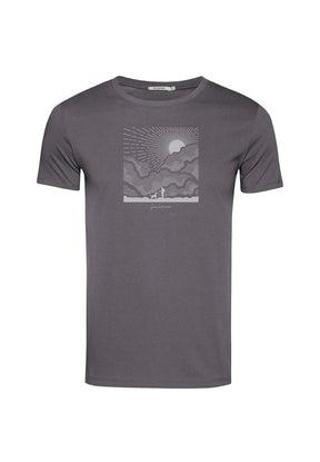 Grau:  Sportliches T-Shirt aus Bio-Baumwolle für Herren [19840]