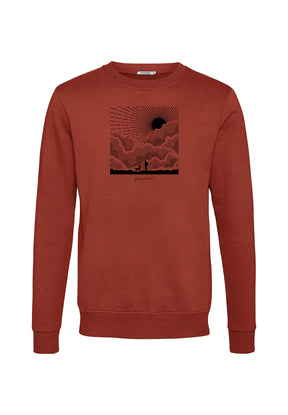 Dark Clay: Gemütliches Sweatshirt aus Bio-Baumwolle für Herren [19847]