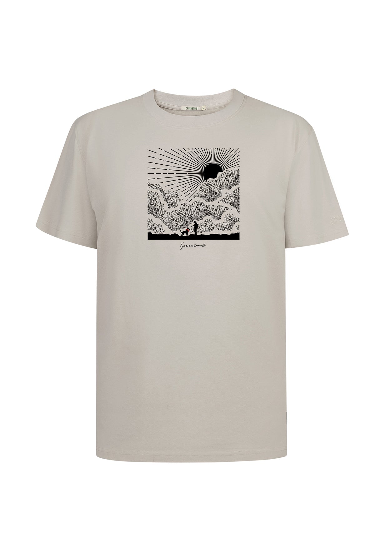 Weiß:  Lässiges T-Shirt aus Bio-Baumwolle für Herren [19848]