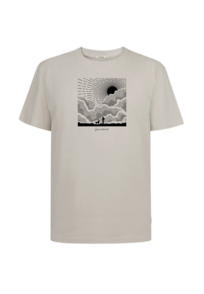 Weiß:  Lässiges T-Shirt aus Bio-Baumwolle für Herren [19848]
