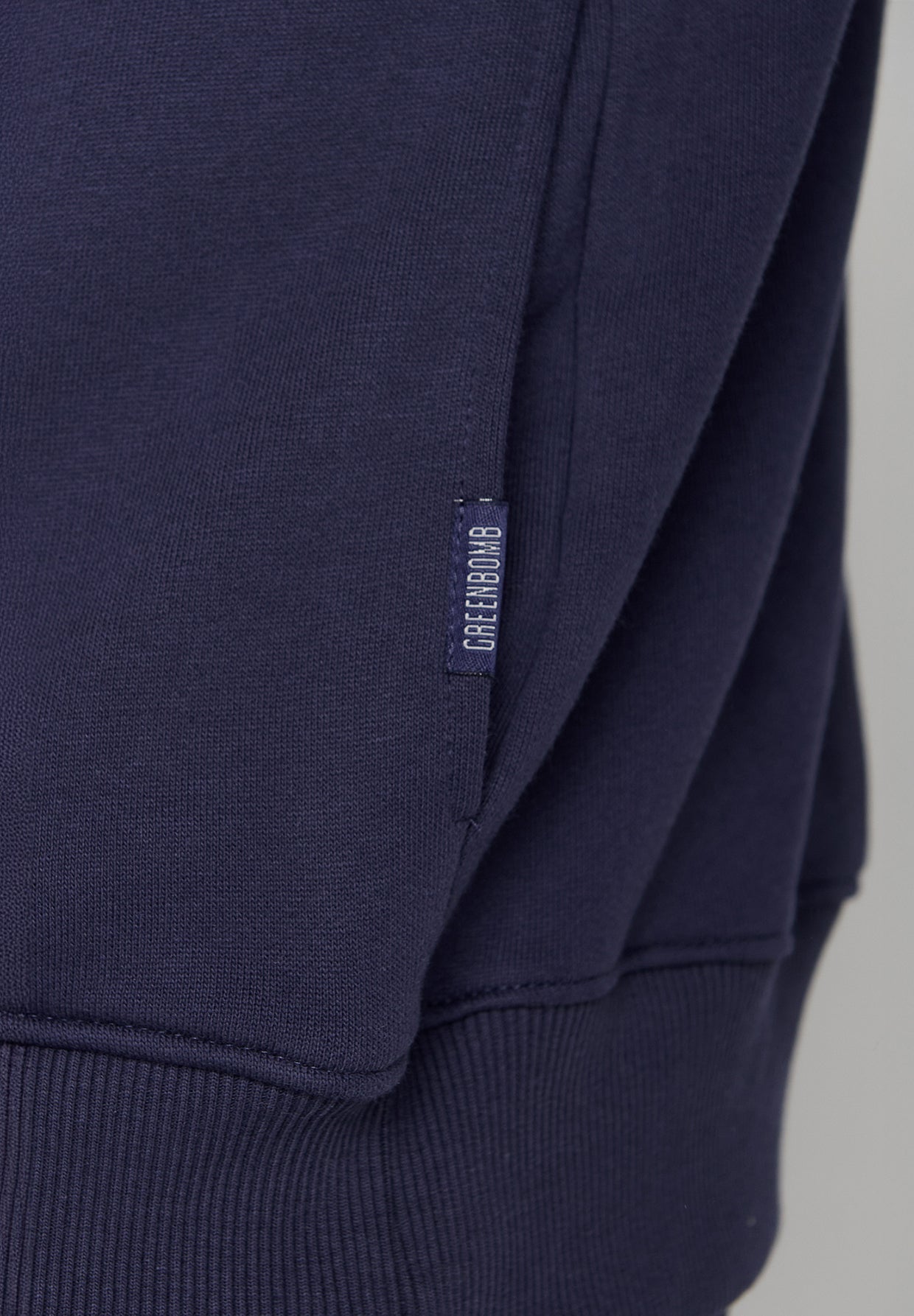Blau:  Kuschliger Hoodie aus Bio-Baumwolle für Herren [19853]