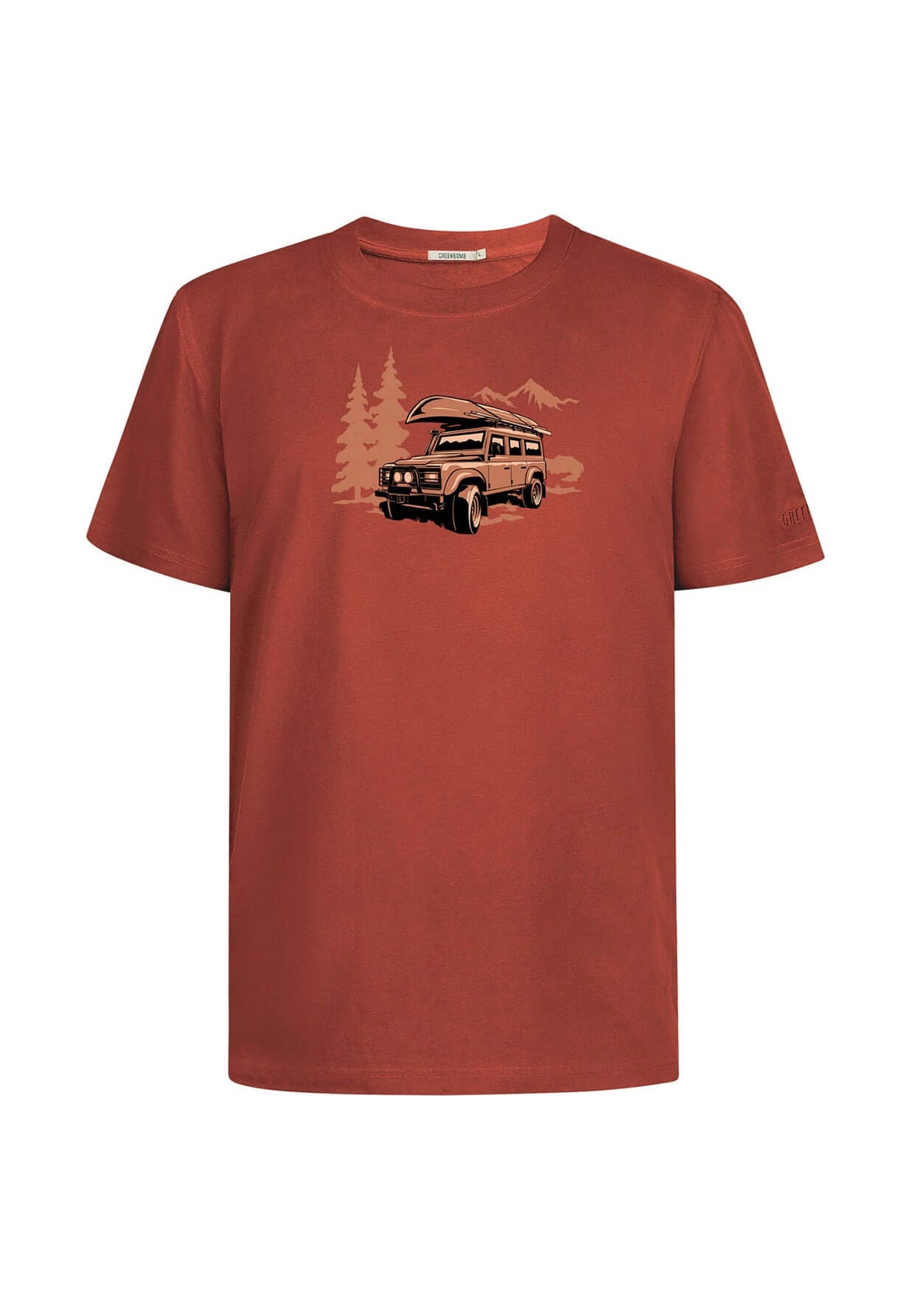 Dark Clay: Lässiges Oversize-T-Shirt aus Bio-Baumwolle für Herren [19856]