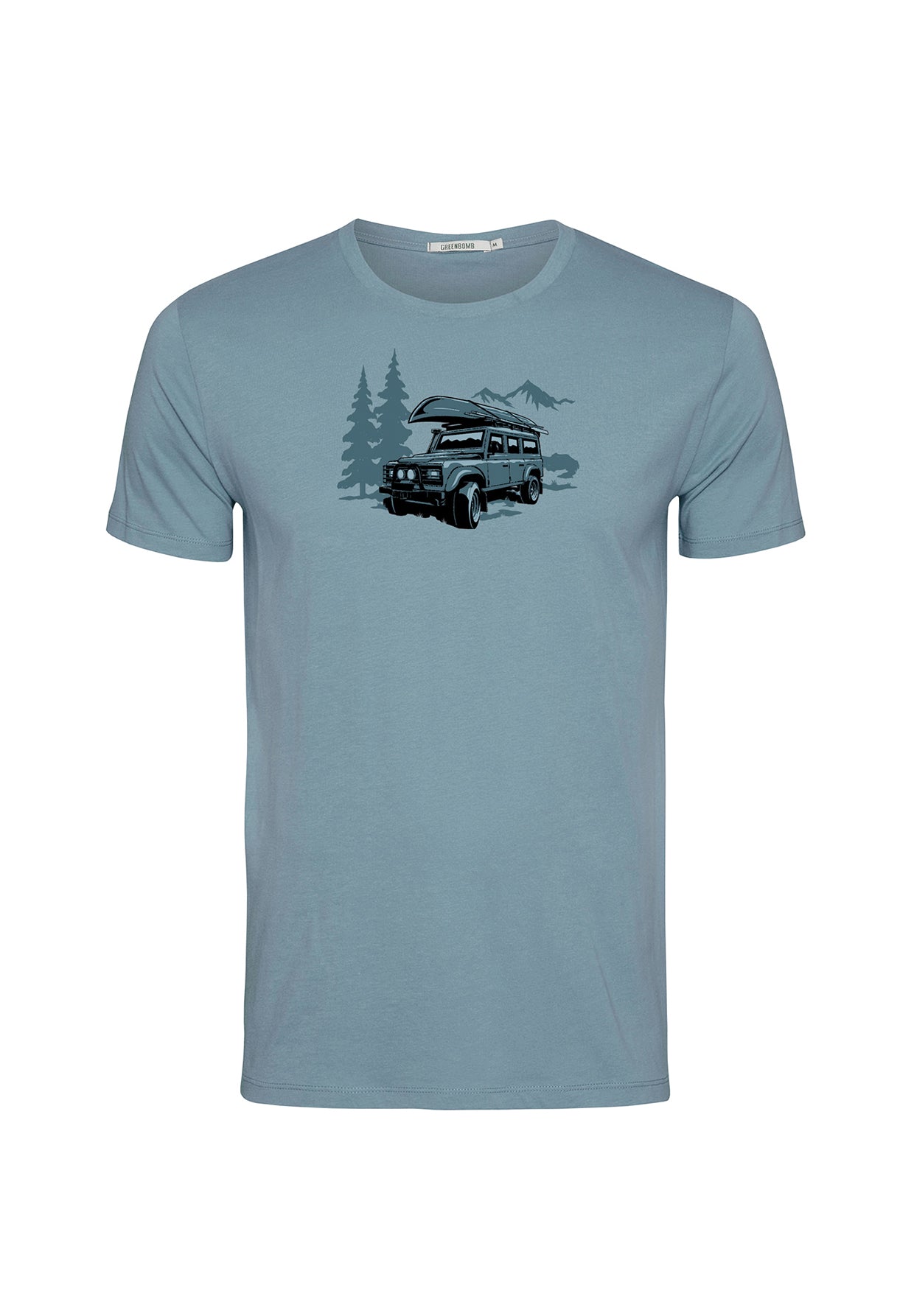 Blau:  Sportliches T-Shirt aus Bio-Baumwolle für Herren [19857]