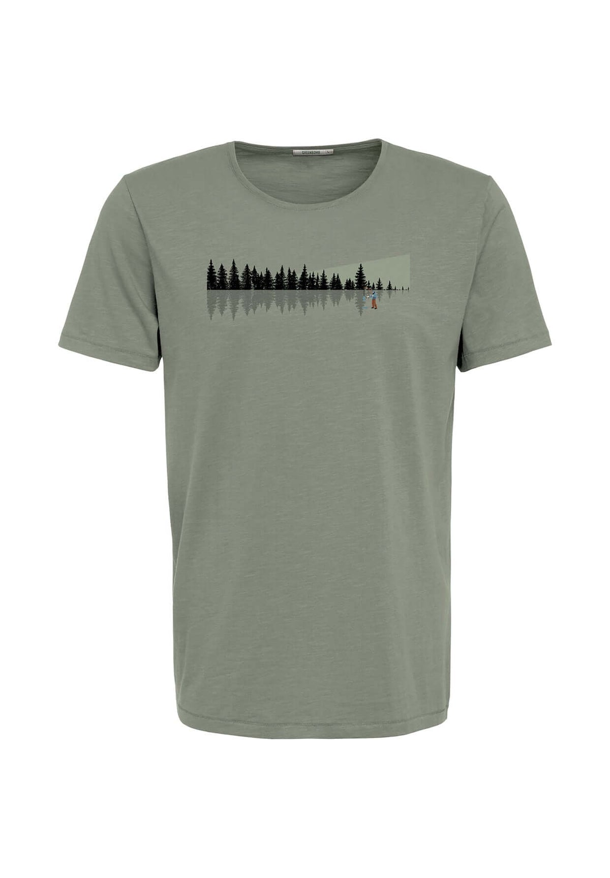 Olive: Sportliches T-Shirt aus Bio-Baumwolle für Herren [19868]
