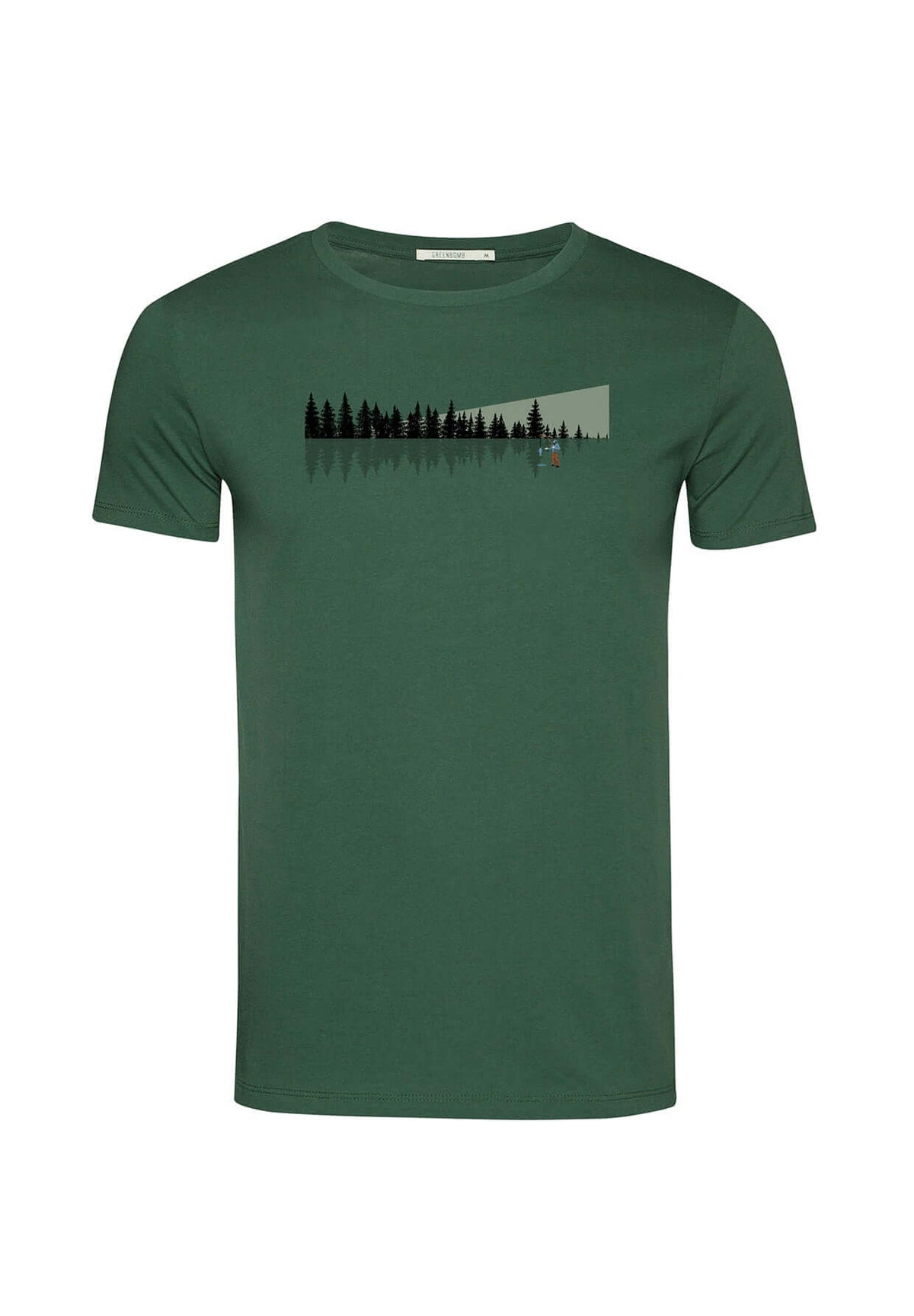 Bottle Green: Sportliches T-Shirt aus Bio-Baumwolle für Herren [19869]