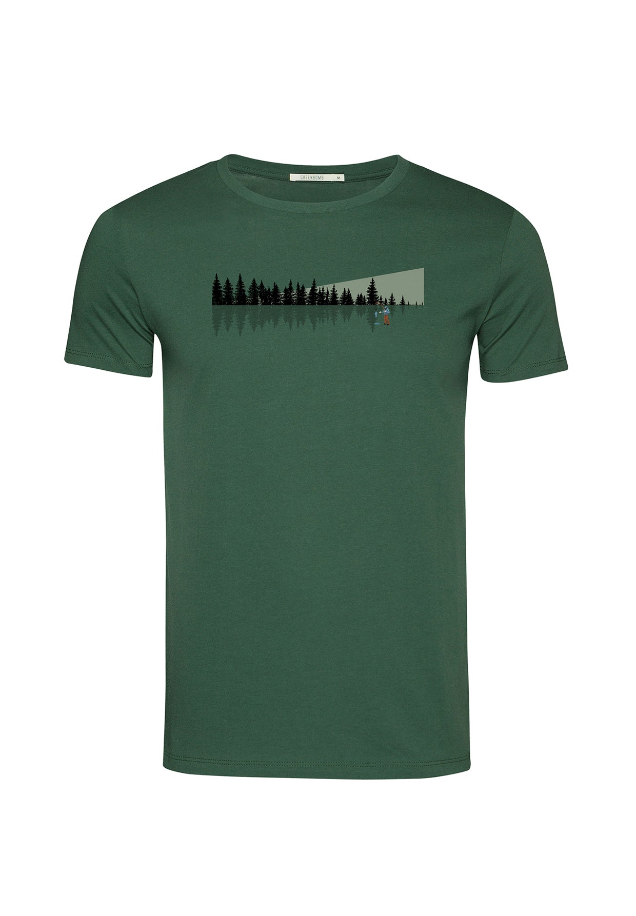 Grün:  Sportliches T-Shirt aus Bio-Baumwolle für Herren [19869]