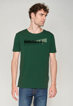 Grün:  Sportliches T-Shirt aus Bio-Baumwolle für Herren [19873]