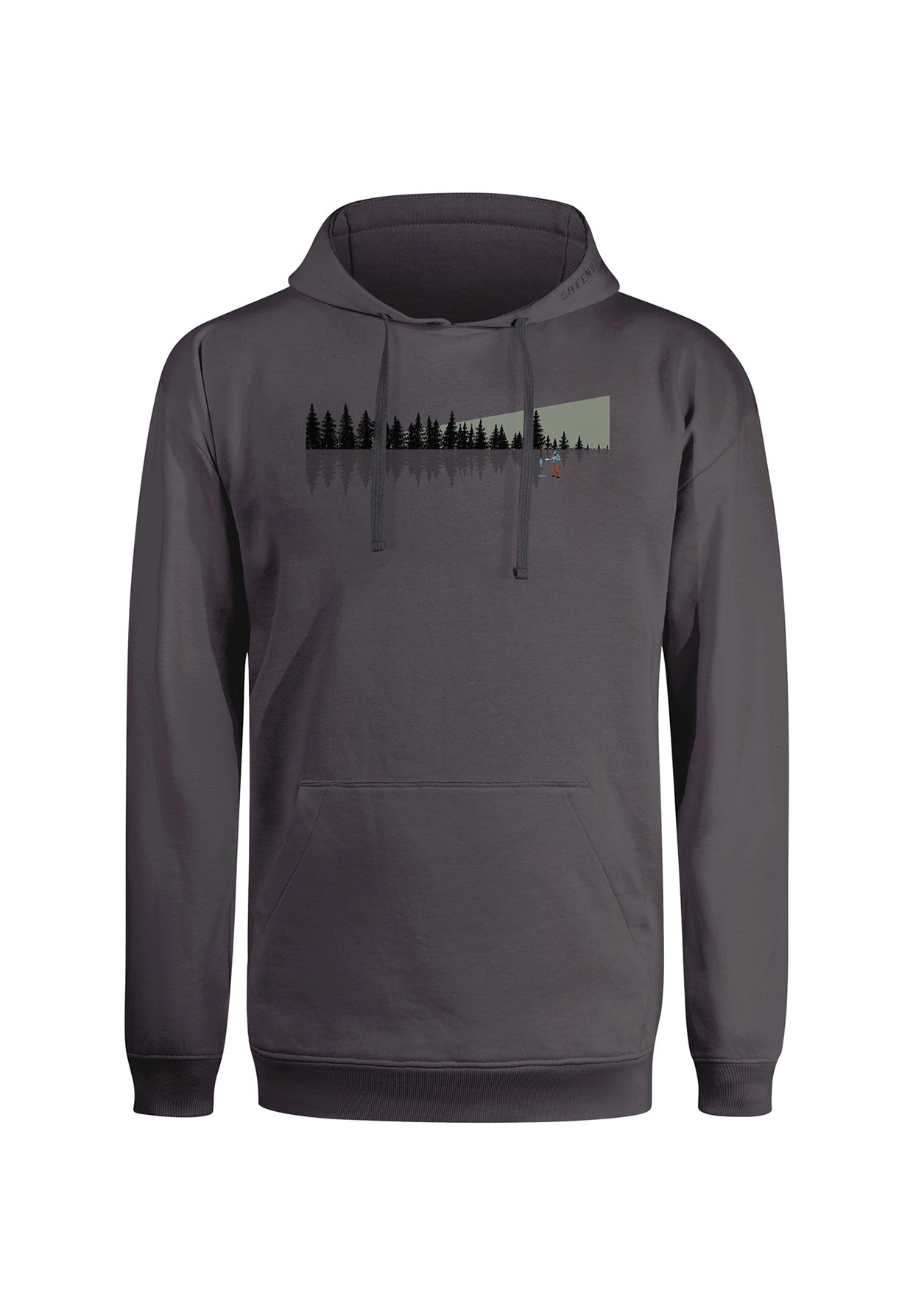 Grau:  Gemütlicher Hoodie aus Bio-Baumwolle für Herren [19874]