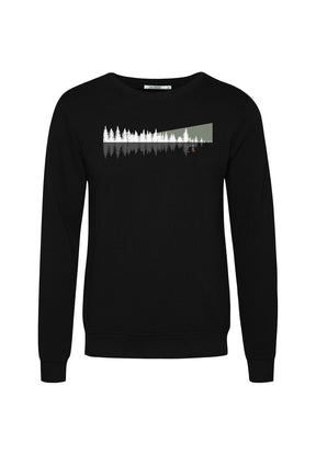 Black: Gemütliches Sweatshirt aus Bio-Baumwolle für Herren [19882]