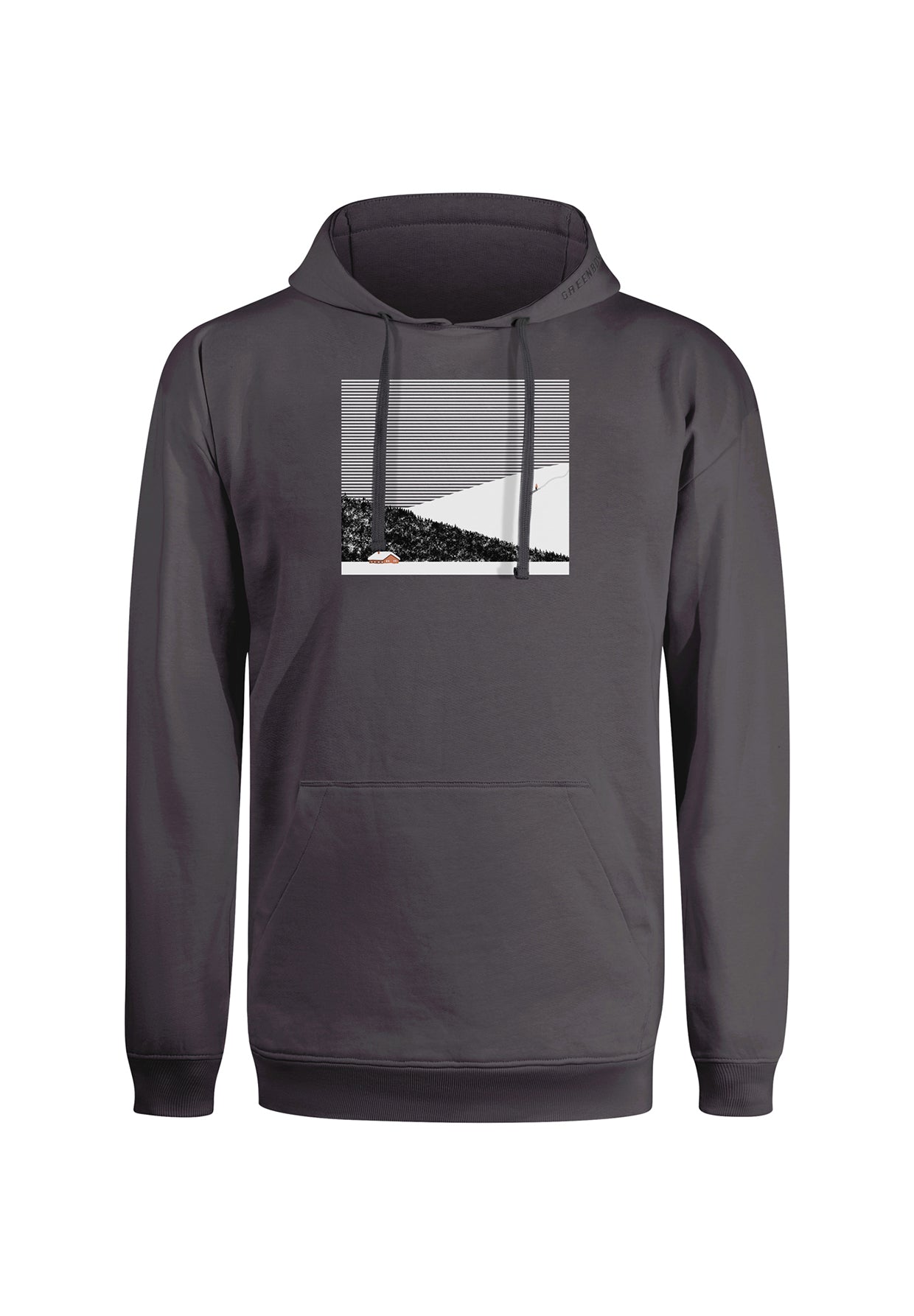 Grau:  Gemütlicher Hoodie aus Bio-Baumwolle für Herren [19901]