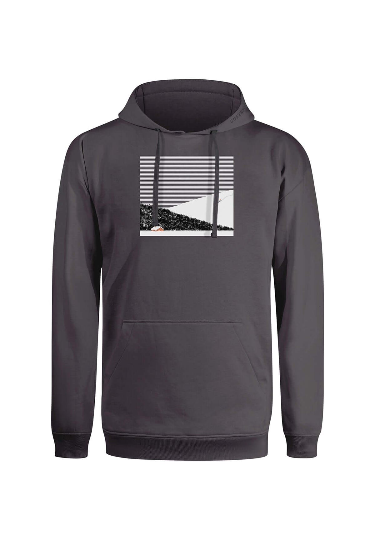 Anthracite: Gemütlicher Hoodie aus Bio-Baumwolle für Herren [19901]