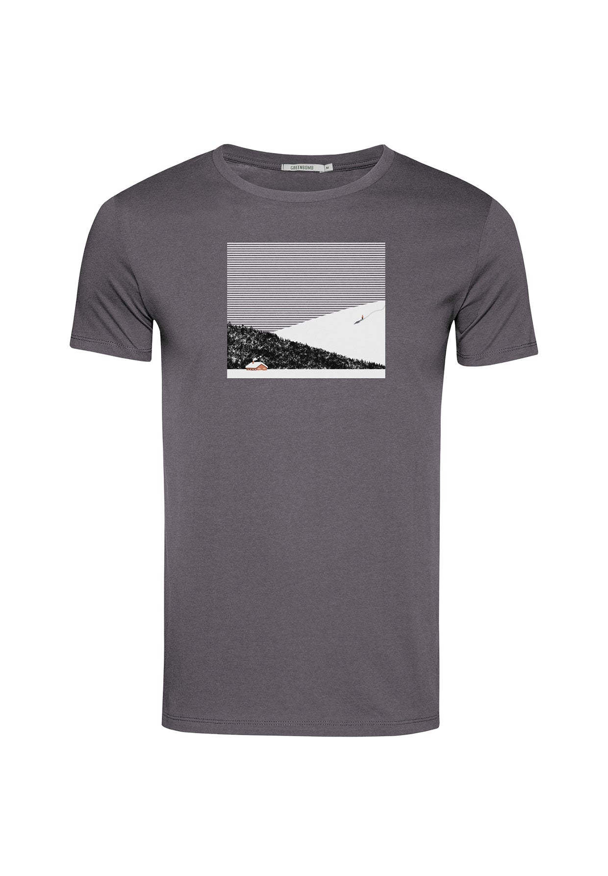 Grau:  Sportliches T-Shirt aus Bio-Baumwolle für Herren [19909]