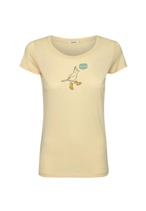 Gelb:  Lässiges T-Shirt aus Bio-Baumwolle für Damen [19919]