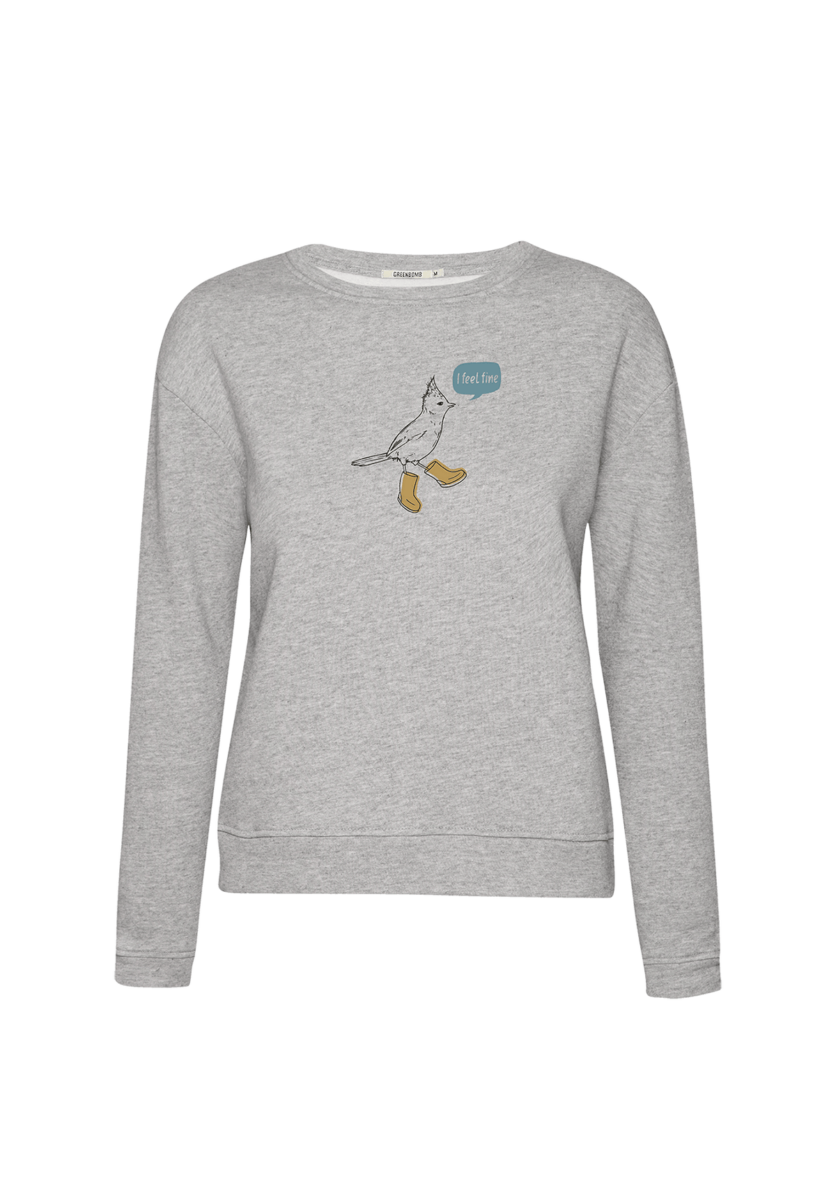 Heather Grey: Gemütliches Sweatshirt aus Bio-Baumwolle für Damen [19925]