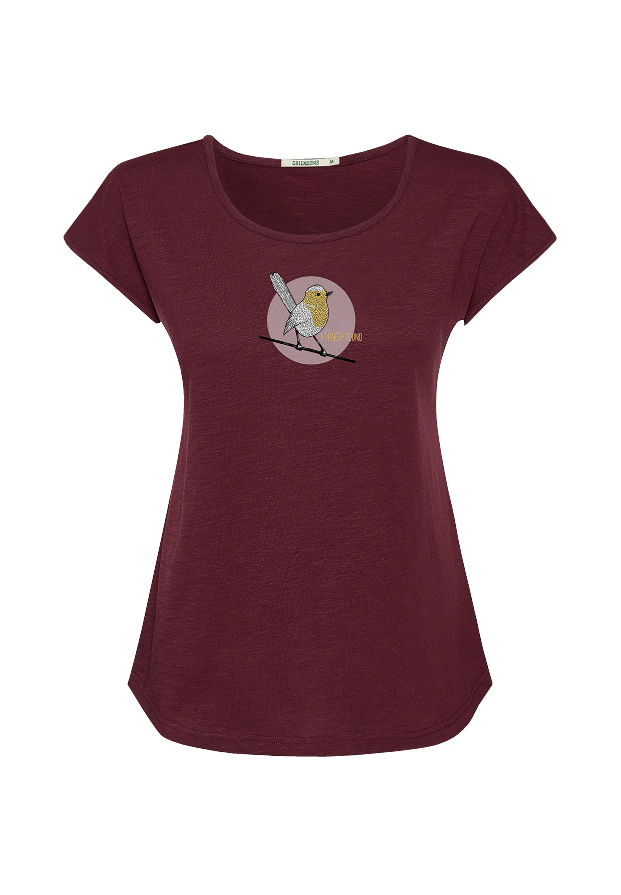 Rot:  Sportliches T-Shirt aus Bio-Baumwolle für Damen [19965]