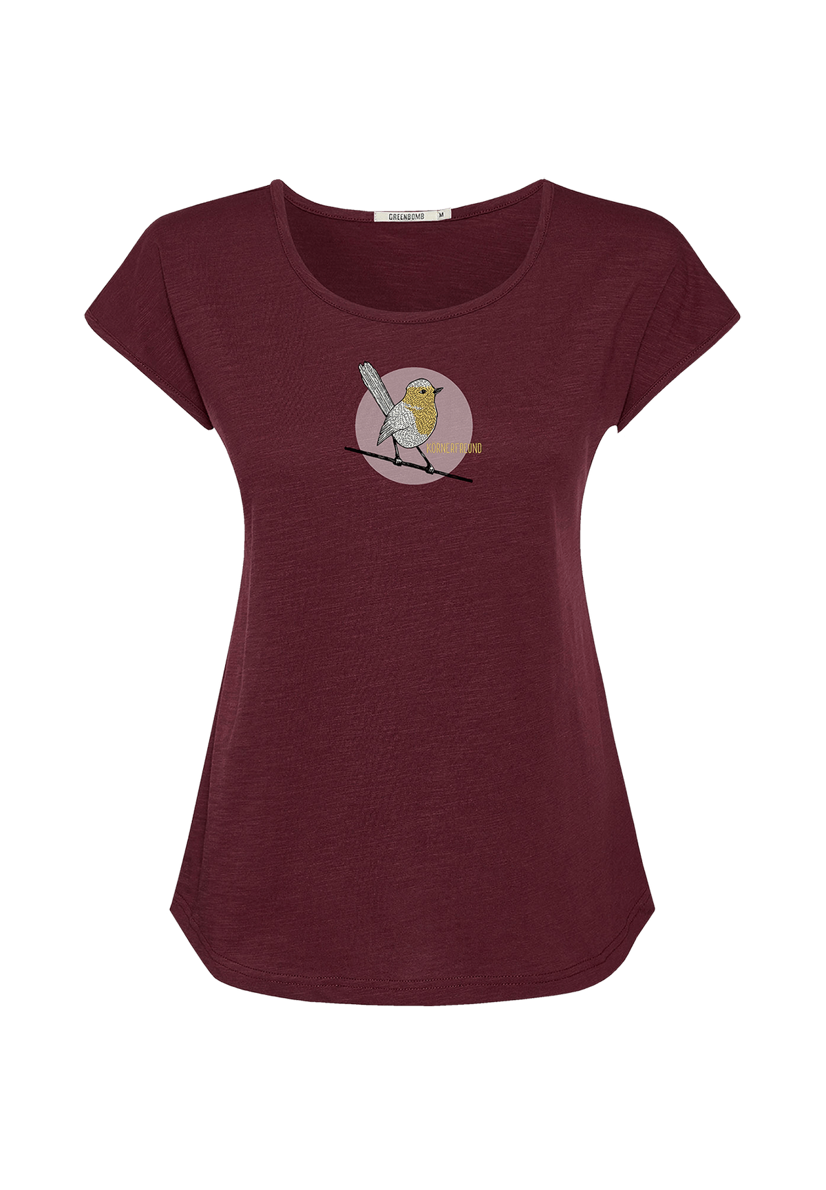 Velvet Rain: Lässiges T-Shirt aus Bio-Baumwolle für Damen [19965]