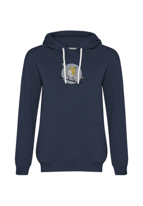 Blau:  Gemütlicher Hoodie aus Bio-Baumwolle für Damen [19972]