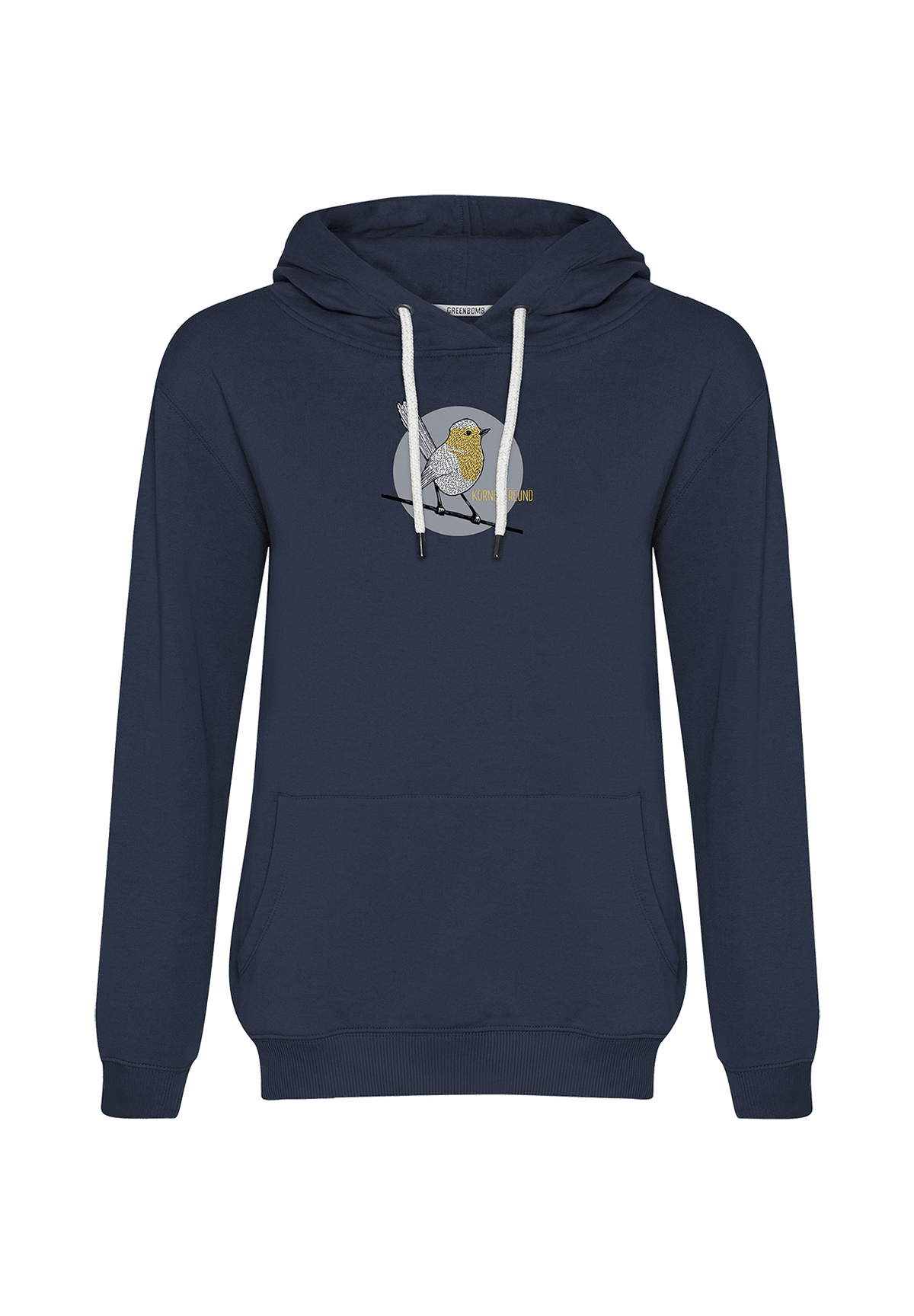 Navy: Gemütlicher Hoodie aus Bio-Baumwolle für Damen [19972]