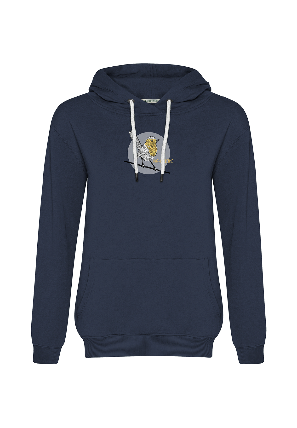 Navy: Gemütlicher Hoodie aus Bio-Baumwolle für Damen [19972]