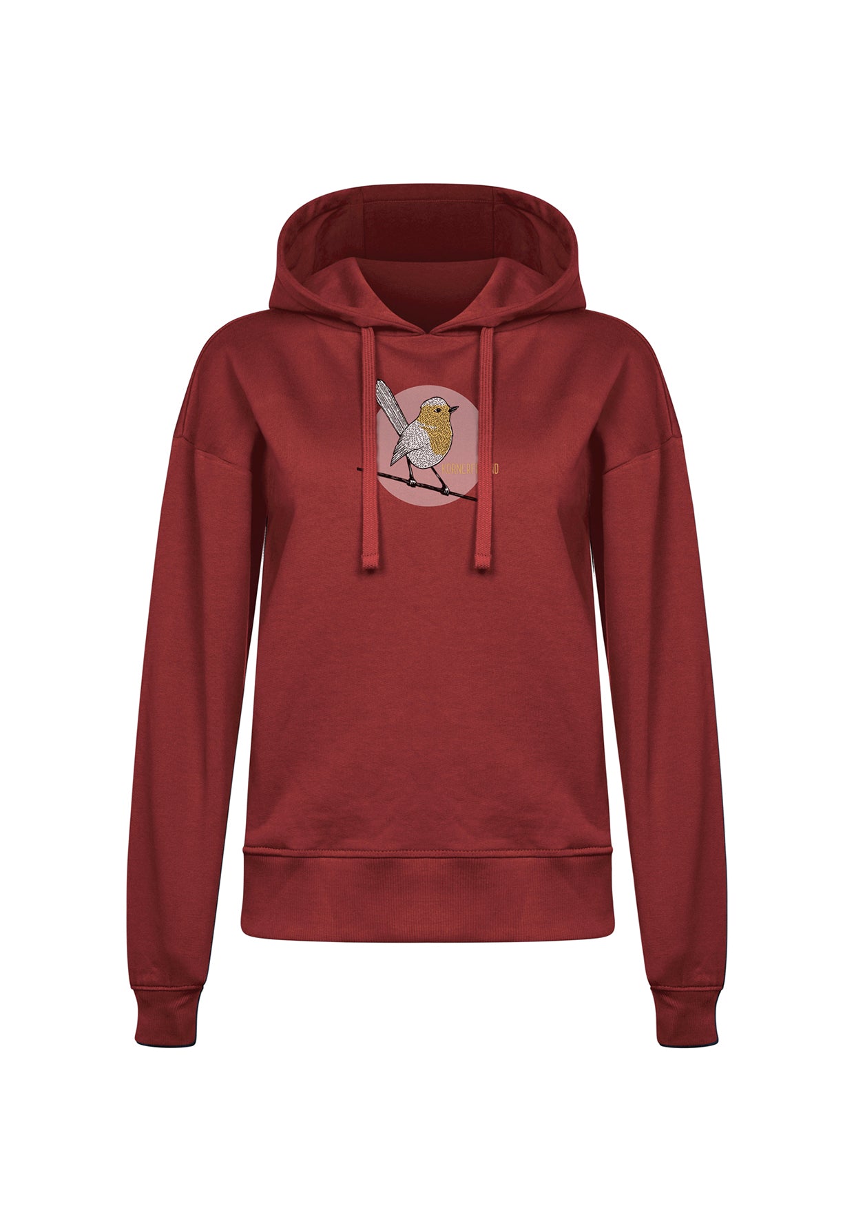 Rot:  Gemütlicher Hoodie aus Bio-Baumwoll Mix für Damen [19973]