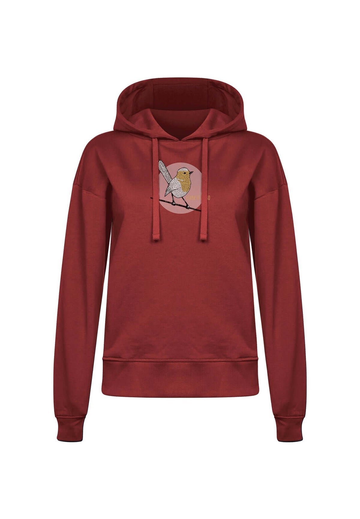 Red Berry: Gemütlicher Hoodie aus Bio-Baumwoll Mix für Damen [19973]