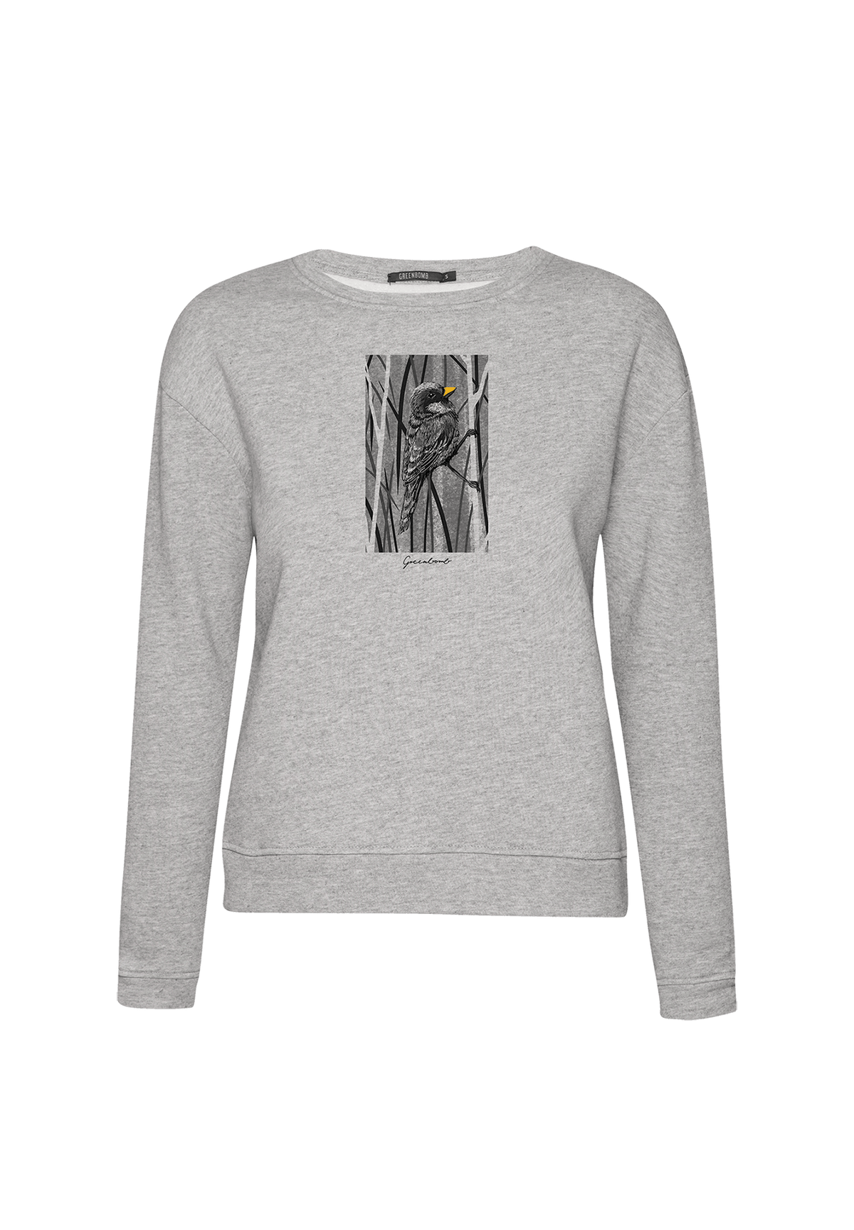 Heather Grey: Gemütliches Sweatshirt aus Bio-Baumwolle für Damen [19984]
