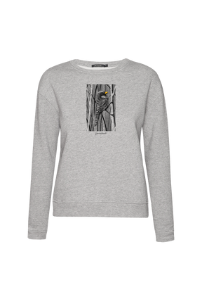 Heather Grey: Gemütliches Sweatshirt aus Bio-Baumwolle für Damen [19984]