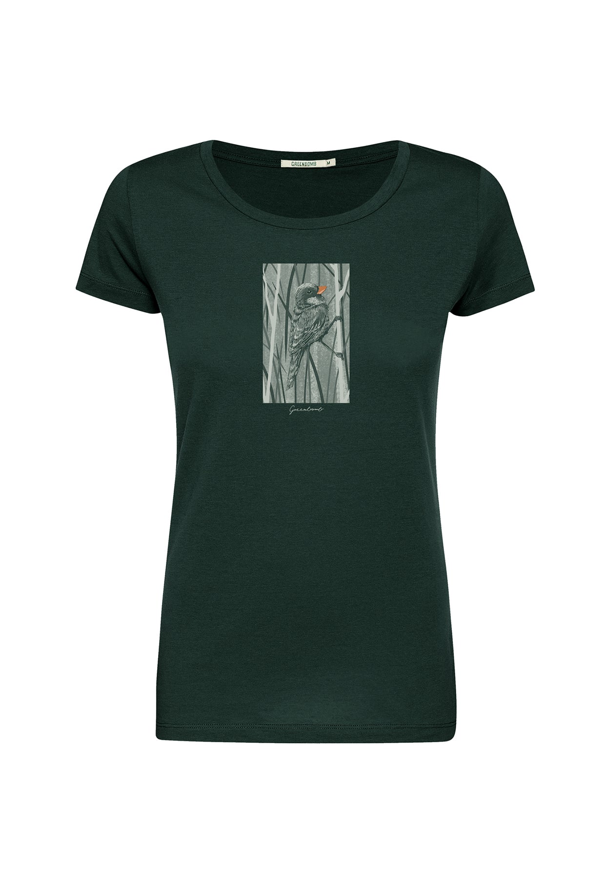 Dark Forest: Sportliches T-Shirt aus Bio-Baumwolle für Damen [19986]
