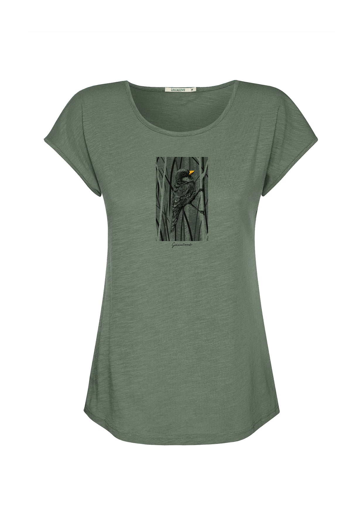 Grau:  Sportliches T-Shirt aus Bio-Baumwolle für Damen [19991]