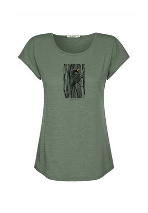 Grau:  Sportliches T-Shirt aus Bio-Baumwolle für Damen [19991]