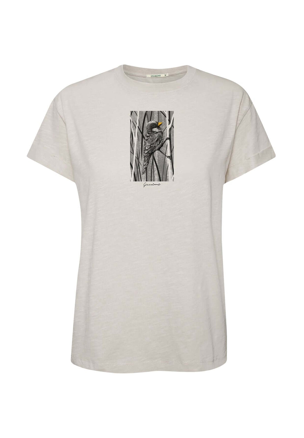Off White: Lässiges T-Shirt aus Bio-Baumwolle für Damen [19992]